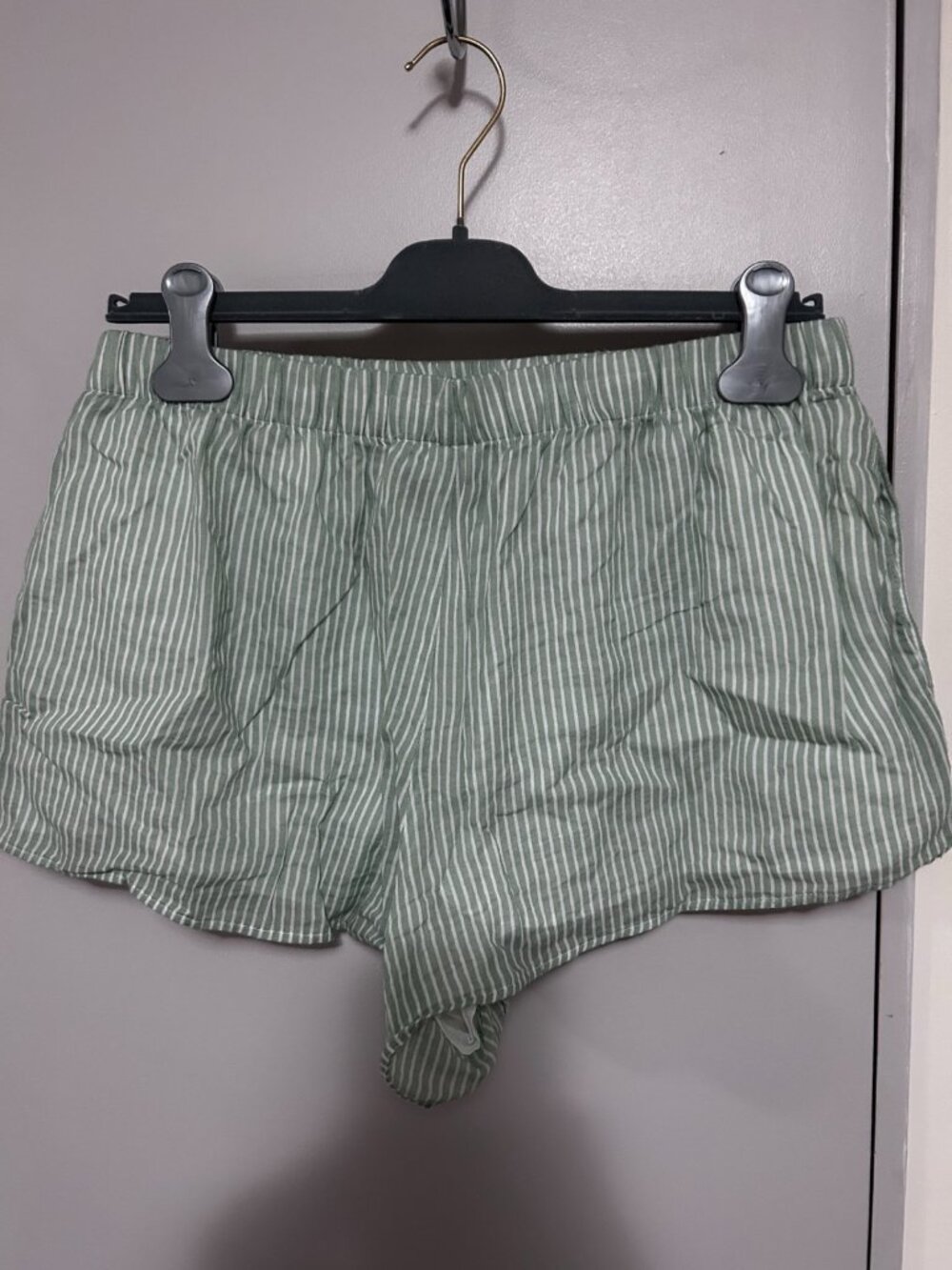 Zara Green White Striped Shirt Shorts Set Women S 2 Piece Matching